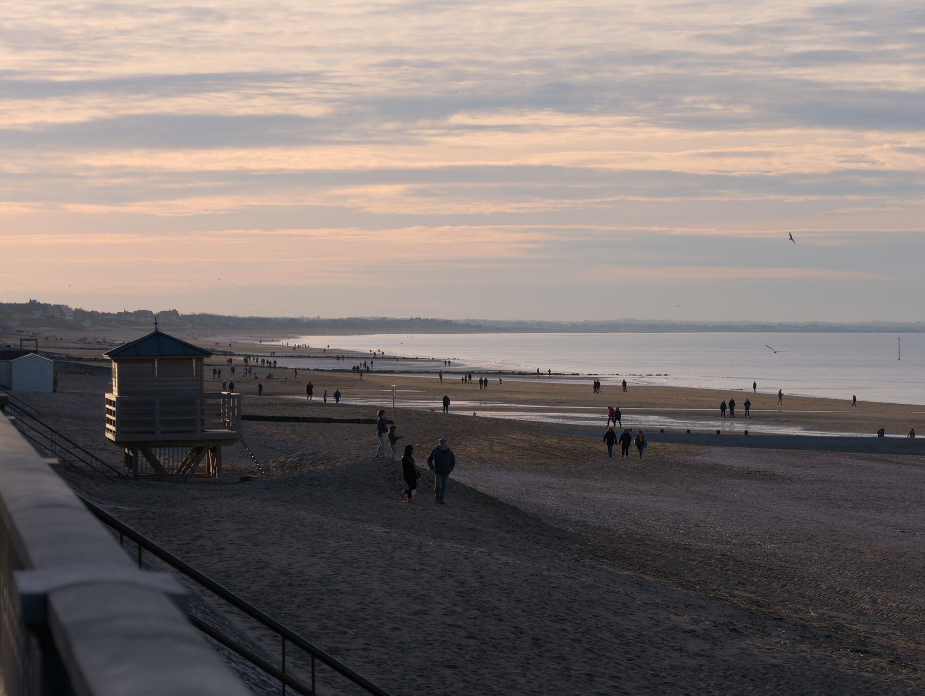 Promenade sur la plage de Cabourg